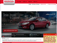 Tablet Screenshot of giaxehonda.com